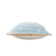 thumbnail image 5 of Laddha Home Designs Handwoven Textured Striped Cotton Throw Pillow Cover - 20" - Blue and White, 5 of 9