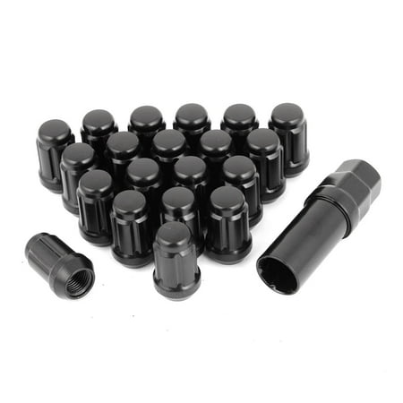 Black M12 X 1 5 Spline Drive Tuner Lug Nuts Pcs W Key Wheel Locks Walmart Canada