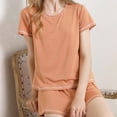 thumbnail image 5 of Dwaogom Women's Milk Silk Short-sleeved Suit Casual Loungewear Women'S Knit Outfits Sweater Sets Women Outfits, 5 of 6