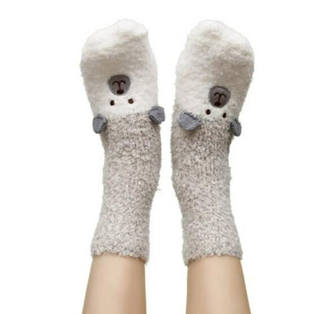 

Wozhidaoke Women S Cartoon Floor Socks Thicken Warm Non-Slip Sleeping Socks Slippers Socks