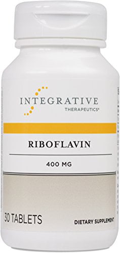 Integrative Therapeutics - Riboflavin, 400 mg - Vitamin B2 Supplement 30 Tablets