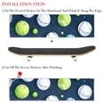 thumbnail image 2 of Tennis Premium Emery Skateboard Grip Tape Pair - Pack of 2 Stickers, PVC Backing, 8.8x32.6in/22.4x83 cm Size, 2 of 5