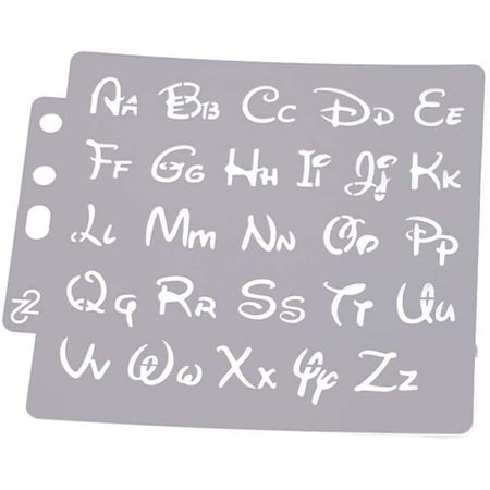 Spooky Font Stencil Template - Reusable Mylar Stencil For Painting On Walls & Crafts