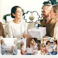thumbnail image 4 of Decoración navideña para mamá y papá, regalo de año nuevo para los abuelos, adornos "Eres mi mundo", adornos colgantes para el árbol de Navidad, recuerdos navideños, recuerdos navideños, bolas decorat, 4 of 8
