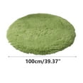 thumbnail image 2 of SDJMa Round Rug, 3.28x3.28 Feet Fluffy Soft Area Rugs for Kids Girls Living Room, Cute Plush Carpet Circle Floor Mat for Room Home Decor, Green, 2 of 8