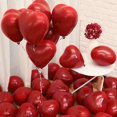 thumbnail image 2 of 10 globos rojos y rosas de 10 pulgadas con forma de corazón de látex, globos de helio para bodas, San Valentín, cumpleaños, fiestas, globos inflables., 2 of 4