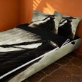 thumbnail image 2 of Erosebridal Halloween Witch Zipper Queen Comforter Set with Fitted Sheet and 2 Pillowcases, Spooky Broomstick Zipper Bedding Set for Boys Girls, Sepia Brown Black, Black Reversible, 2 of 7