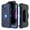 Blue, variant on Hotpom for iPhone 15 phone Case with 2 Pack Privacy Screen Protector Heavy Duty Shockproof Drop Proof Protection with Black Belt Clip, Purple/ White