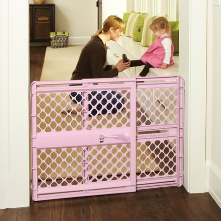 North States Supergate Classic Pink Baby Gate, 26''-42'' Easy to Use - Walmart.com