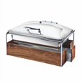 thumbnail image 2 of Cal Mil 3705-46 12 x 20 in. Chafer with Lid - Brass - Silver, 2 of 2