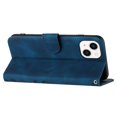 thumbnail image 4 of KAIYANG YX0040 Funda de cuero para iPhone 13/14, funda protectora con estampado de billetera, funda con soporte para teléfono, estilo D, iPhone 13 de 6,1 pulgadas, color azul, 4 of 5
