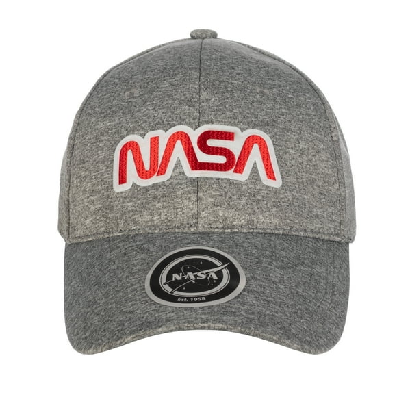 Gorra Nasa I Original Nueva Curva Gris