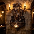 thumbnail image 5 of Hecate Wall Lamp Triple Goddess 7.87in Resin Wall Sconce,Gothic Mythology Wall Light,Witchy Moon Goddess LED Wall Decor for Bedroom Living Room Altar,Ideal Gift for Gothic Lovers Mythology Fans, 5 of 6