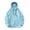 Light Blue, variant on Men's Long Sleeve Blouson Jacket Hip-Length Hooded Jacket Solid Color Loose Sports Sports Fitness Hood Pocket Sweatshirt Jacket