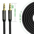thumbnail image 5 of Esoulk 24K Gold Plated 3.5mm Nylon Fabric Tangle-Free Male Aux Audio Cable 10FT - Black, 5 of 5