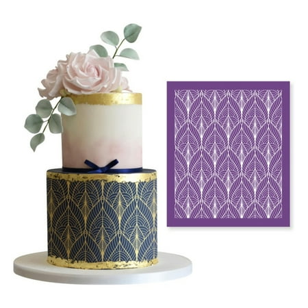 

OOKWE Cake Mesh Stencil Lace Flower Grass Fabric Cake Stencil Decorating Tool