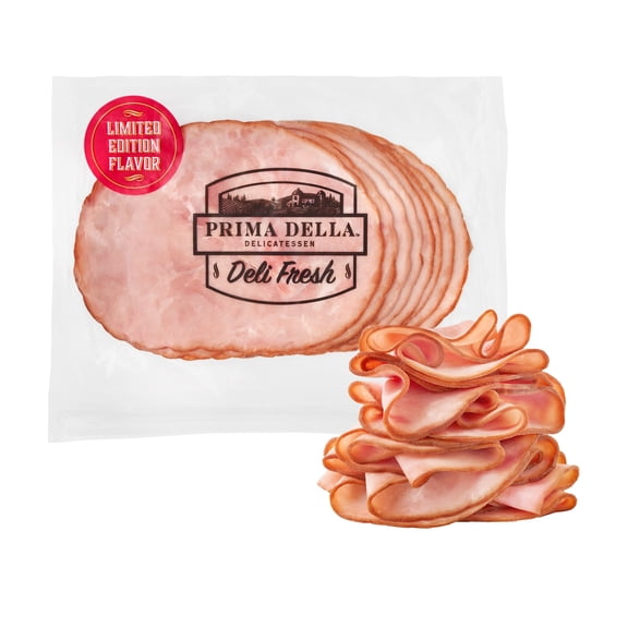 Prima Della Double Smoked Cherrywood Ham Preslice 8 oz