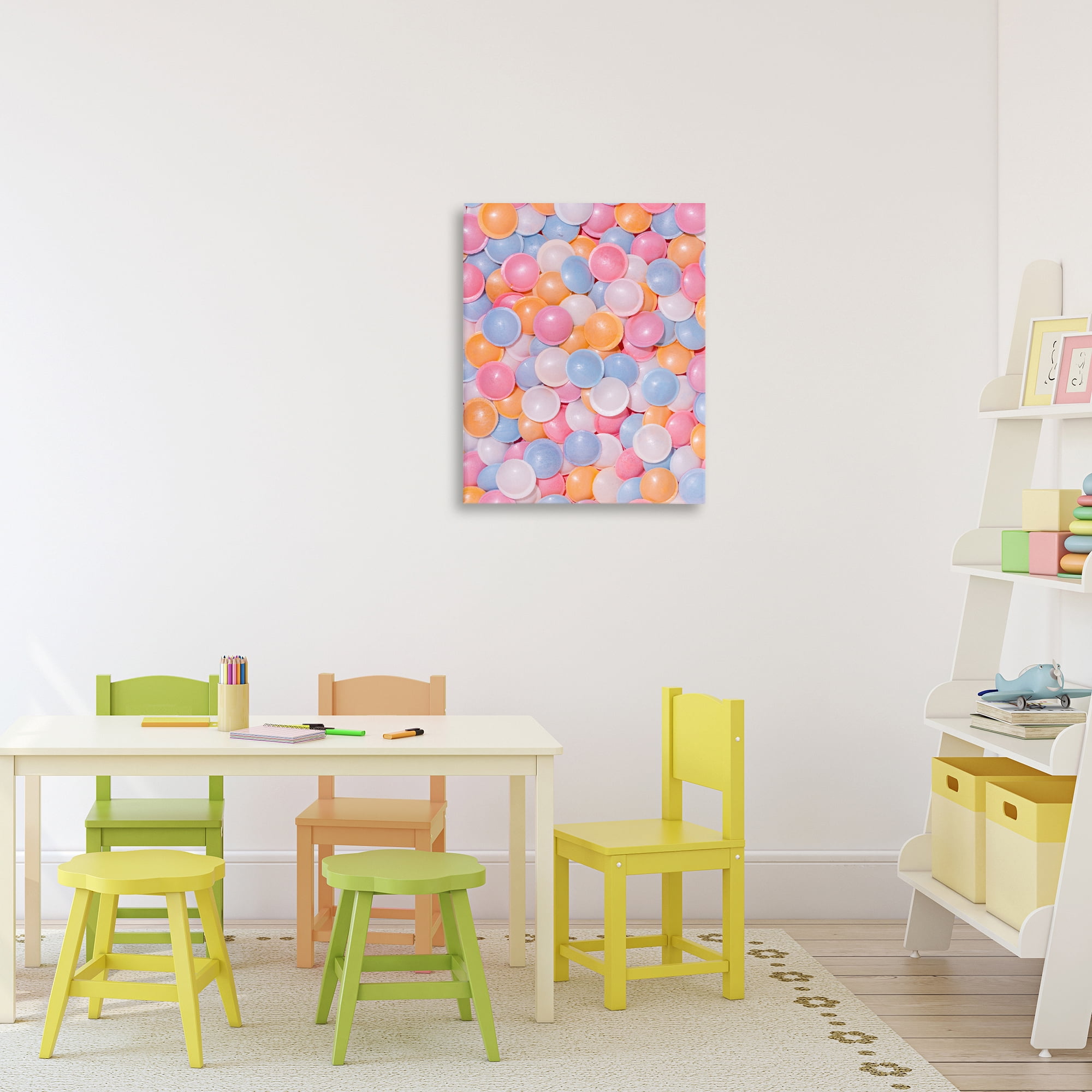 Stupell Industries Retro Pastel Candies Canvas Wall Art, design by LISH Creative