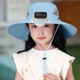 thumbnail image 4 of ZToonmas 1-12Y Kids' Solar Fan Sun Hat UPF50+ Wide Brim Cooling Cap USB Rechargeable Outdoor Sun Protection Hat, 4 of 5