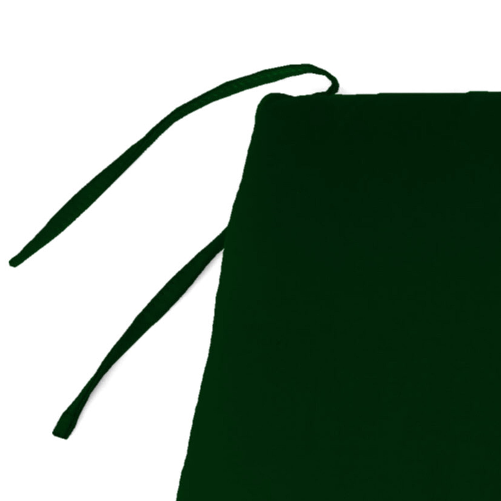 Jordan Manufacturing 48" x 19.5" Forest Green Solid Rectangular Outdoor Settee Swing Bench Cushion with Ties