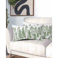 thumbnail image 2 of Green Pine Tree Pillow Covers King Size, Vintage Watercolor Botanical Soft Bed Throw Pillowcases Breathable Cooling Long Lumbar Body Pillow Sham Cover for Bed Sofa 20''x40'', 2 of 7