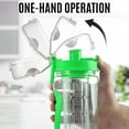 thumbnail image 6 of Zulay Kitchen Portable Water Bottle with Fruit Infuser 34 oz - Energy Green, 6 of 8