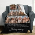 thumbnail image 3 of Custom Memorial Blanket for Loss of Loved One - A Letter from Heanven Sympathy Blanket Loss of Dad Mom Husband Wife Friend in Loving Memory Blanket Personalized Blankets, 3 of 5
