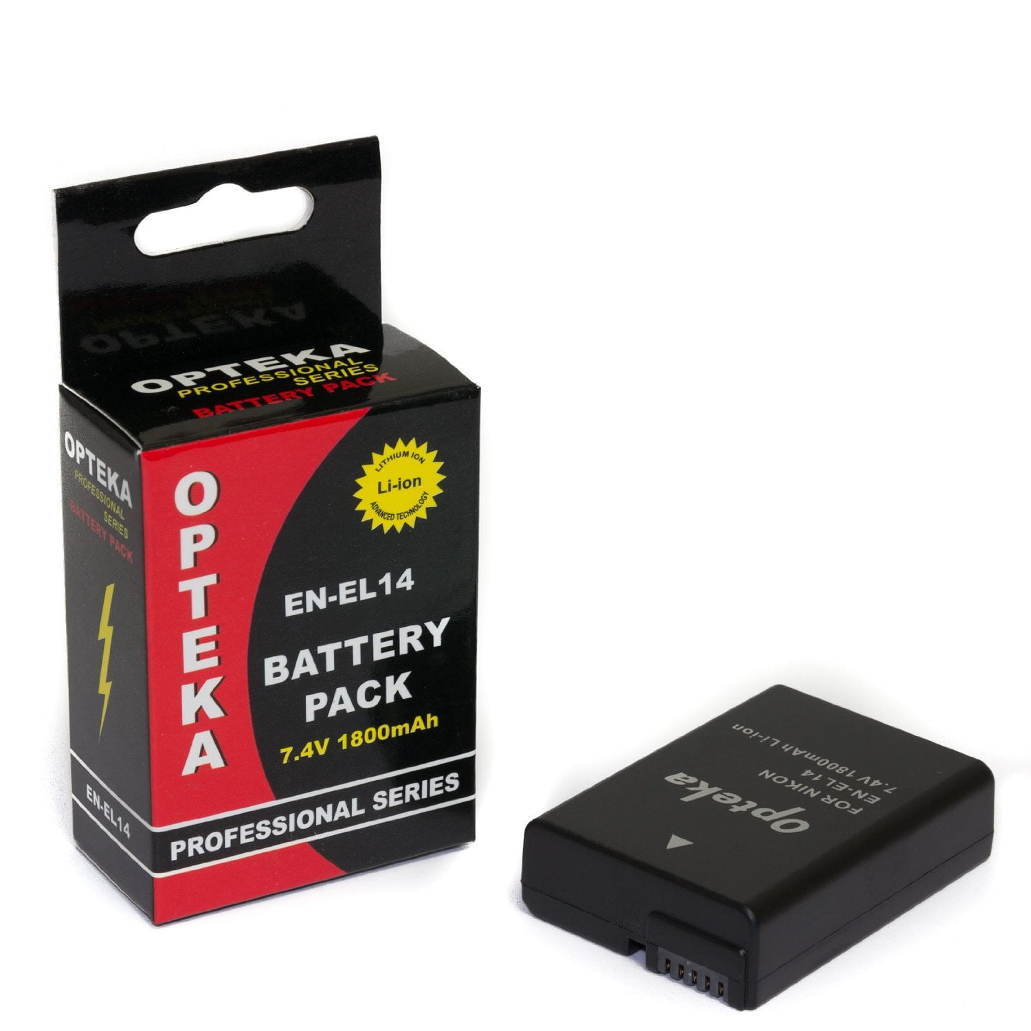 Opteka ENEL14 1800mAh Ultra High Capacity Liion Battery Pack for
