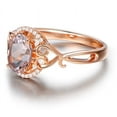 thumbnail image 3 of Vintage 1 Carat Morganite and Diamond Engagement Ring in Rose Gold, 3 of 4