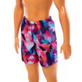 thumbnail image 3 of Barbie Ken Poupée, cheveux blonds, maillot de bain violet, 3 of 6
