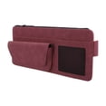 thumbnail image 1 of Estuche para Gafas de Sol de Coche Único Bargains con Parasoles Magnéticos Universal de Ante Rojo 34x16cm 1 Pcs, 1 of 7