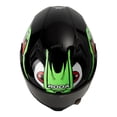 thumbnail image 4 of Casco Roda Rush Negro Verde Bone Crusher Mica Humo Abatible Svs multicolor S, 4 of 5