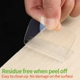 thumbnail image 4 of Triani 50Pcs Premium Double Sided Mounting Squares Clear Tape 2.4 Inch Two Sided Pre-Cut Squares Waterproof Adhesive for Shower Wall Patch Sticky Pads, 4 of 7