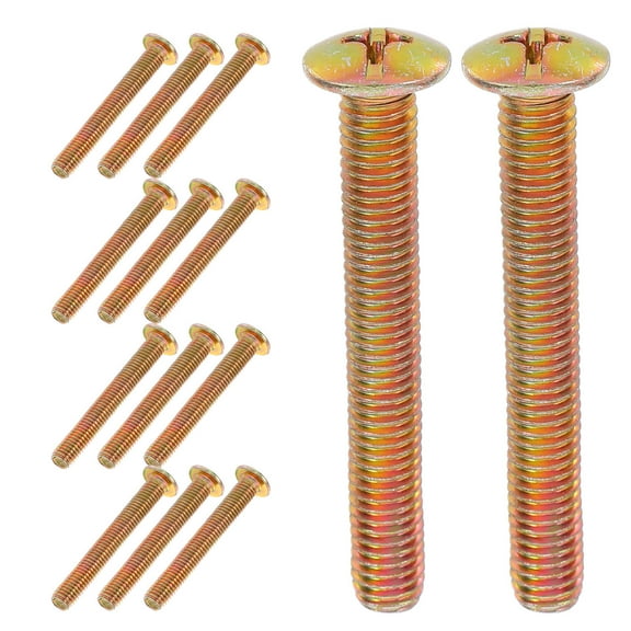 GOOHOCHY 20pcs Furniture Hardware M8x60mm Screws Crib Screws Bed Frame Accessory Screws Furniture Connectors Flat Head Screw Replacement Chair Leg Fixed Mounting Fitting