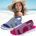 thumbnail image 4 of Women's Soft & Comfortable Sandals Mesh Upper Breathable Sandals Adjustable Cross-strap Design, 4 of 5