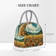 thumbnail image 2 of Balery Field Style Bicycle Young Sunflower Bolsa de Almuerzo para Mujeres, Caja de Almuerzo, Bolsa de Almuerzo Pequeña Impermeable, Tote de Almuerzo Reutilizable con Gran Capacidad, 2 of 6