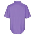 thumbnail image 4 of XIAONU Solid Print Shirt for Men Short Sleeve Zip Front Outdoor Tops, 4 of 6
