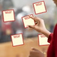 thumbnail image 6 of Sticky Notes 3.15×3.15 Inch Red Scalloped Edge Self Adhesive Memo Pads - Cute Decorative Note Pads for Home Office Organization, Refrigerator Messages, Planner Stickers & Daily Reminder Notes, 6 of 8