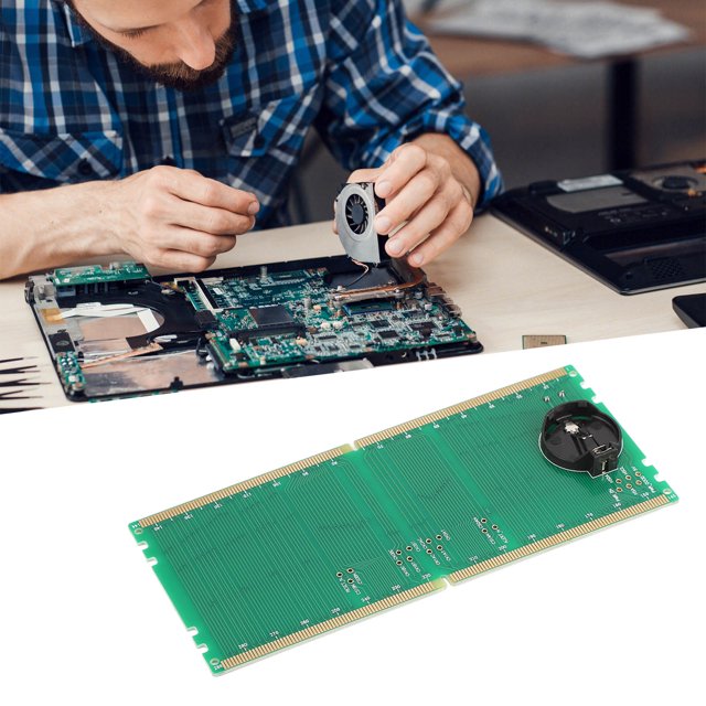 Tarjeta De Prueba De Ranura De Memoria RAM Ddr5, Tarjeta De Prueba De Memoria De Escritorio PCB Portátil Placa De Prueba De Ranura De Memoria Con Luces LED Para Mantenimiento De