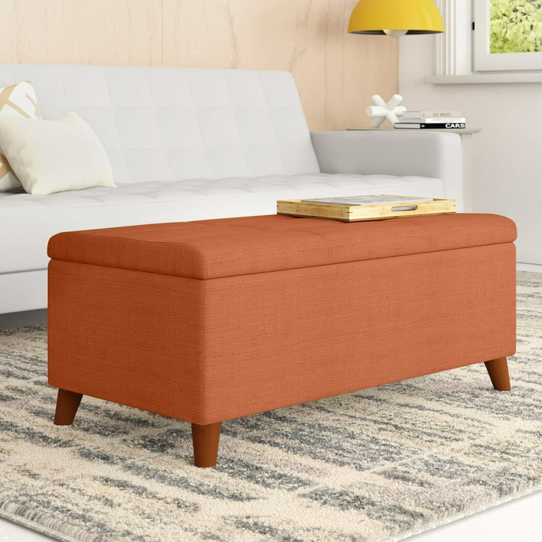 Pierson 38 Wide Tufted Rectangle Storage Ottoman with Storage
