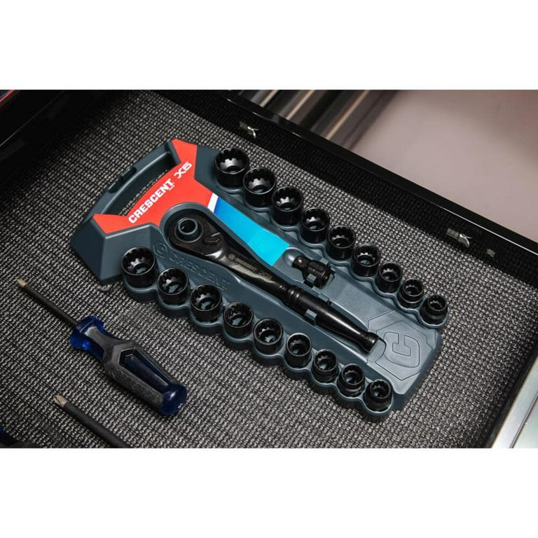 Crescent CX6PT20 20-Piece X6 Pass-Through Ratchet and Sockets Crescent CX6PT20 20-Piece X6 Pass-Through Ratchet and Sockets