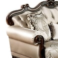 thumbnail image 5 of Vera Loveseat, Tufted Beige, Rolled Arms, Cherry Brown Solid Wood, 70 Inch, 5 of 7