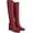 Dark Cherry Leather Wide Calf, variant on Women's Billie Knee High Boot Rich Cognac Multi Wide Calf 9M