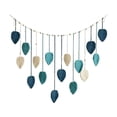 thumbnail image 2 of Handwoven Boho Leaf Wall Hanging with Wooden Beads and Layered Tassels, Cotton Macrame Tapestry for Bedroom Living Room Hotel Rustic European Decor, 2 of 7