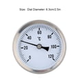 thumbnail image 2 of Wweixi Heating Hot 120o Stainless Bimetal Pipe Temperature Water-proof 63mm Dial Temp Gauge, 2 of 6