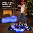 thumbnail image 2 of Juego Dance Mat JAMLAMQ para niños de 4 a 8 años con música Bluetooth, 2 of 9