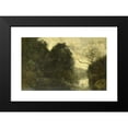 thumbnail image 2 of Jean-Baptiste-Camille Corot 18x12 Black Modern Framed Museum Art Print Titled - Pond in the Woods (1840 - 1875), 2 of 5