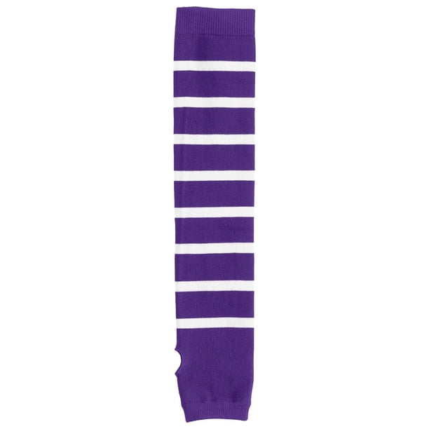 Calcetines Sport-Tek® con rayas en los brazos. STA03 Morado/ Blanco S/M deporte-tek STA03