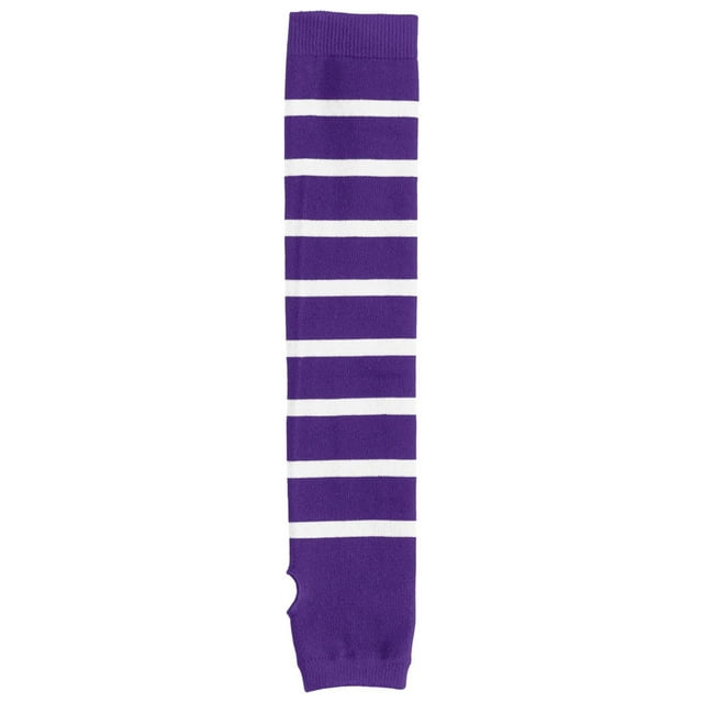 Calcetines Sport-Tek® con rayas en los brazos. STA03 Morado/ Blanco S/M deporte-tek STA03