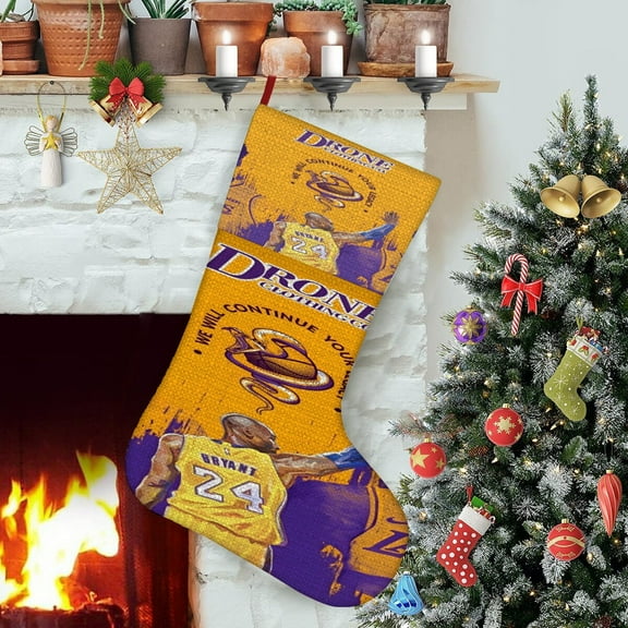 Lakers Kobe Themed Christmas Socks